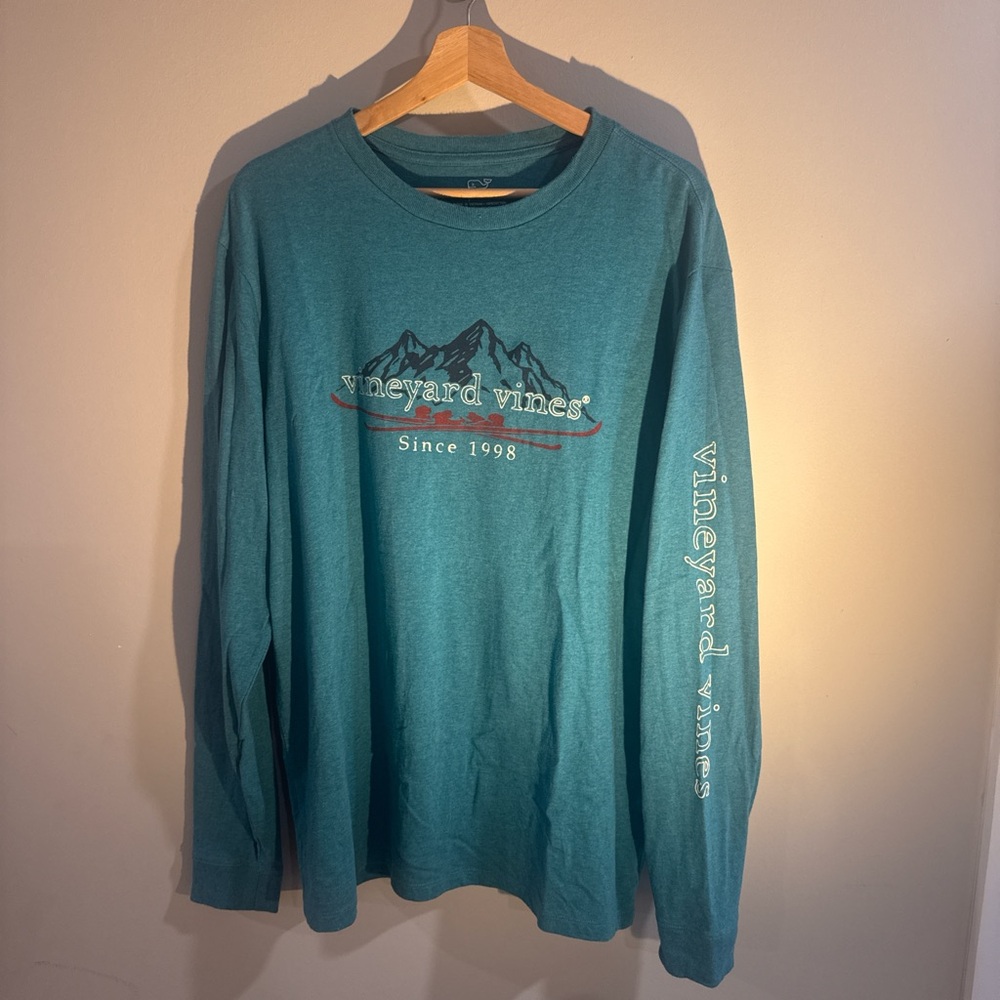 Vineyard Vines Teal Long Sleeve Tee